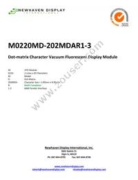 M0220MD-202MDAR1-3 Datasheet Cover