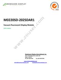 M0220SD-202SDAR1 Datasheet Cover