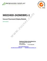 M0224SD-242MDBR1-1 Datasheet Cover