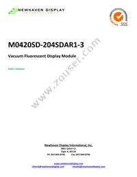 M0420SD-204SDAR1-3 Datasheet Cover