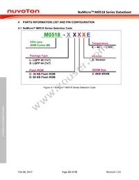 M0518SD2AE Datasheet Page 12