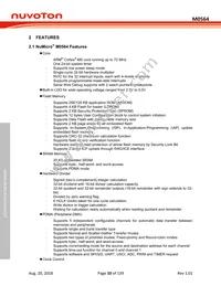 M0564VG4AE Datasheet Page 10