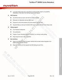 M058SZAN Datasheet Page 23