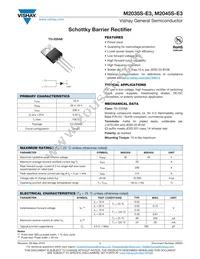 M2045S-E3/4W Datasheet Cover