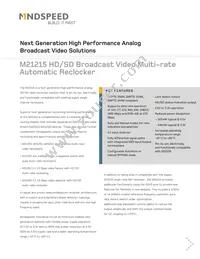 M21215G-15 Datasheet Cover