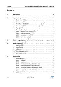 M24256-BFCS6TP/K Datasheet Page 2