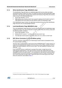 M24256-BFCS6TP/K Datasheet Page 17