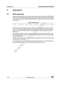 M24C08-WMN6T Datasheet Page 14