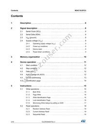 M24C16-DFCU6TP/K Datasheet Page 2