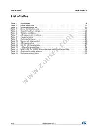 M24C16-DFCU6TP/K Datasheet Page 4