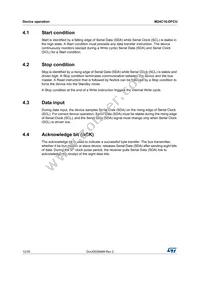 M24C16-DFCU6TP/K Datasheet Page 12