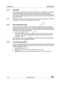 M24C16-DFCU6TP/K Datasheet Page 16