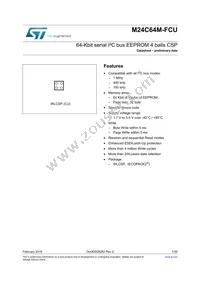 M24C64M-FCU6T/TF Datasheet Cover