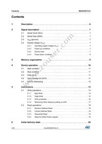 M24C64S-FCU6T/T Datasheet Page 2