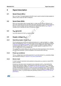 M24C64S-FCU6T/T Datasheet Page 7