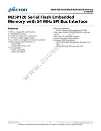 M25P128-VMFPBALT Datasheet Cover