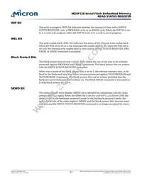 M25P128-VMFPBALT Datasheet Page 21