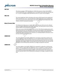 M25P32-VMW3GB Datasheet Page 22