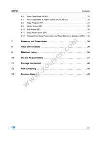 M25P40-VMP6 Datasheet Page 3
