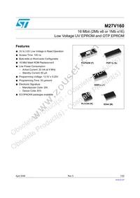 M27V160-10XB1 Datasheet Cover