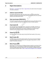 M28W320FCT70ZB6E Datasheet Page 12