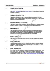 M28W640FCT70ZB6E Datasheet Page 12