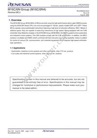 M306N4MGT-180FPUSQ Datasheet Page 3