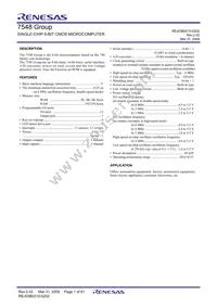 M37548G3FP#U0 Datasheet Page 3