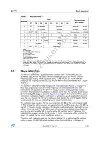 M41T11MH6E Datasheet Page 15