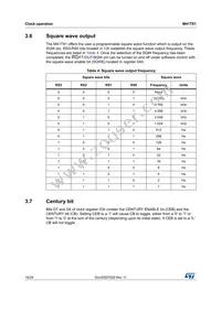 M41T81MX6 Datasheet Page 18
