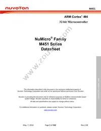 M453VG6AE Datasheet Cover