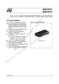 M48T251Y-70PM1 Datasheet Cover