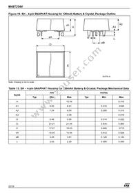 M48T254V-10ZA1 Datasheet Page 22