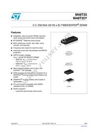 M48T35Y-70MH6F Datasheet Cover