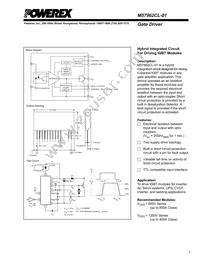 M57962CL-01 Datasheet Cover