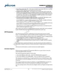 M58BW16FB5ZA3F Datasheet Page 13