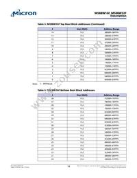 M58BW16FB5ZA3F Datasheet Page 19