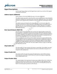 M58BW16FB5ZA3F Datasheet Page 21