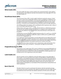 M58BW16FB5ZA3F Datasheet Page 22