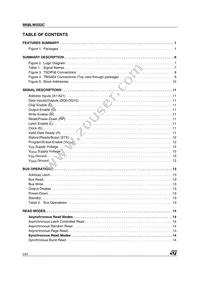 M58LW032C90ZA1 Datasheet Page 2