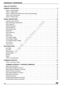 M58WR064ET70ZB6T Datasheet Page 2