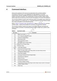 M58WR064KU70ZA6E Datasheet Page 22