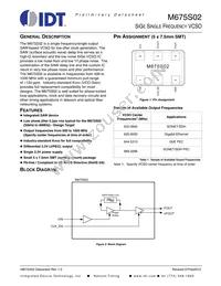 M675S02-ATT Datasheet Cover