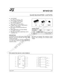 M74HC125RM13TR Datasheet Cover