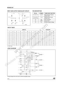 M74HC147RM13TR Datasheet Page 2