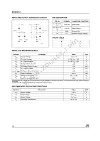 M74HC14TTR Datasheet Page 2