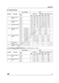 M74HC14TTR Datasheet Page 3