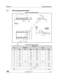 M74HC14YTTR Datasheet Page 9