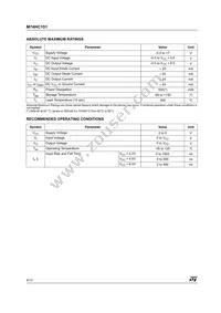M74HC151TTR Datasheet Page 4