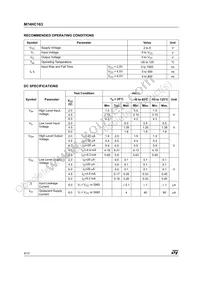 M74HC163B1R Datasheet Page 4